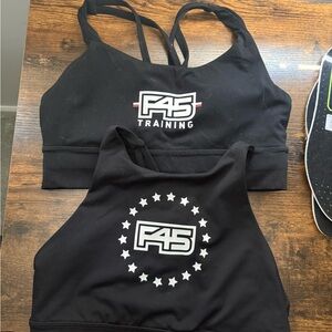 F45 Black Sports Bras